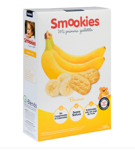 Smookies BABY Galletitas Dulces Banana x 150g - SMOOKIES