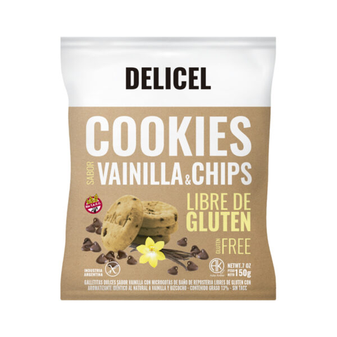 Cookies Vainilla & Chips x 150g - Delicel