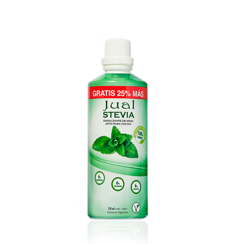 Endulzante Natural Stevia Líquida x 250ml 25% gratis - Jual