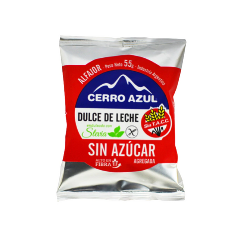 Alfajor Dulce de Leche Sin Azucar x 55g - Cerro Azul