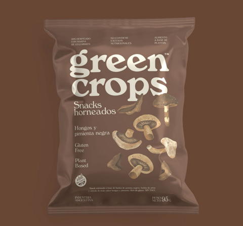 Snacks Sabor Hongos y Pimienta x 45g - Green Crops