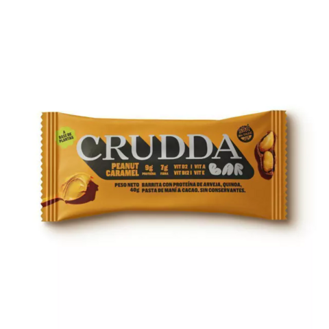 Crudda Bar Sabor Peanut Caramel x40g - Crudda