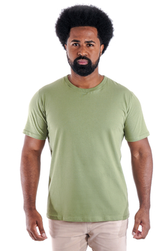 CAMISETA ALGODÃO ORGÂNICO - VERDE - MASC - comprar online