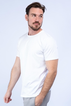 CAMISETA ALGODÃO ORGÂNICO - BRANCO - MASC