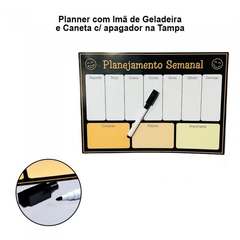 Planner Magnético para Geladeira c/ Caneta - 27x21cm - Atmosfera Presentes