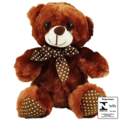 Urso De Pelúcia C/ Laço 17cm - comprar online