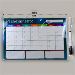 Planner Magnético para Geladeira c/ Caneta - 27x21cm - comprar online