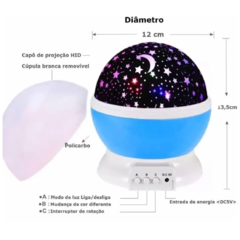 Luminária Projetor Estrelar 360º - comprar online