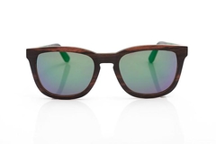Gafas de sol de Madera y lentes verdes Miami