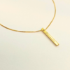 Colar Minimalista Personalizável Banhado em Ouro 18K