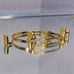 Bracelete Personalizável Banhado em Ouro 18K na internet