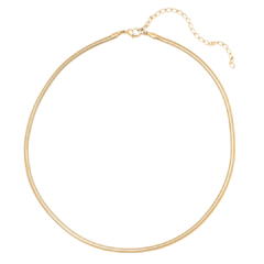 Choker Rabo de Rato Banhado em Ouro 18K