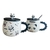 Taza de panda con cucharita y tapa. - comprar online