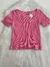 Blusa Canelada Decote Quadrado Angel Rosa