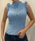 Blusa fio Regata Azul Claro