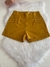 Shorts Suede Colors Mostarda