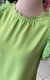 Blusinha com manga em renda - Verde - comprar online