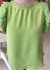 Blusinha com manga em renda - Verde