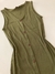 Vestido regata - Canelado - Verde musgo - comprar online