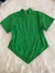 Cropped recorte em “V” Verde - comprar online