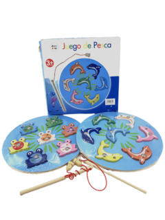 Juego De Pesca De Madera Waldorf Montessori