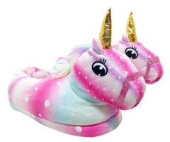 Pantuflas Unicornio Arcoiris