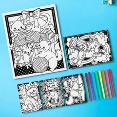 Láminas Gatitos para colorear - comprar online