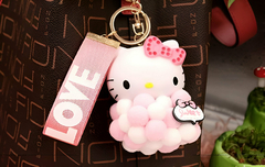 Llavero HELLO KITTY SANRIO Pompones