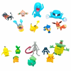 Figuras Pokemon En Caja Pikachu Psyduck Mewtwo Eevee Surtido X8