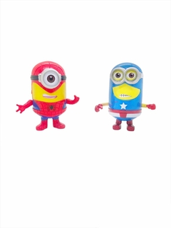 Muñeco Minion Super Heroe Ironman Hulk Spiderman Blister - tienda online