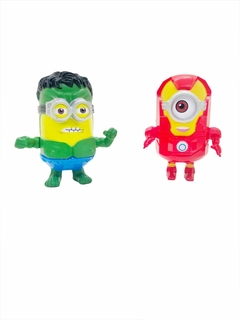 Muñeco Minion Super Heroe Ironman Hulk Spiderman Blister en internet