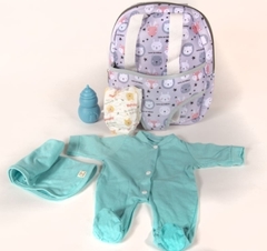 mochila con accesorios del bebé en internet