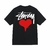 TSHIRT STUSSY HEART