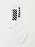 MEIA CANO MÉDIO OFF-WHITE STRIPES - comprar online