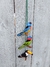 Penquinha com pássaros 12cm 3D - Artesanato pássaro caparaó