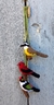 Artesanato Penquinha com pássaros 8cm 3D na internet