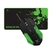 COMBO MOUSE GAMING Y MOUSEPAD WESDAR BLACK GREEN X2-BG