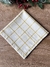 Guardanapo de Tecido Natal Grid Off White e Dourado - comprar online