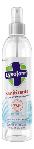 Lysoform Sanitizante Spray Refresh 12 X 185 Ml - Discontinuo