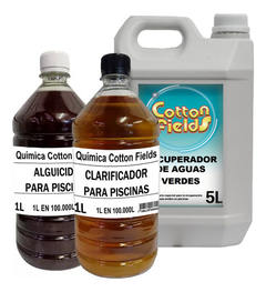 Alguicida X 1l + Clarificador X 1l + Recuperador De Agua 5l