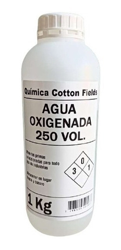 Agua Oxigenada 250 Volumenes X 1 Kg - Maxima Calidad