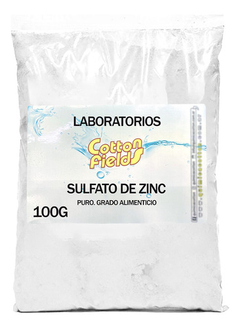 Sulfato De Zinc Puro Grado Alimenticio X 100 Gr - comprar online