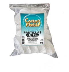 Pastillas Cloro Multi Accion 50 Gr Por 1 Kg - Premium - Laboratorios Cotton Fields