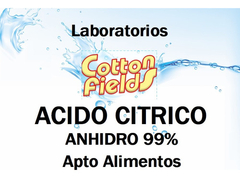 Ácido Cítrico Anhidro Puro 99% Apto Alimentos X 25kg Envios