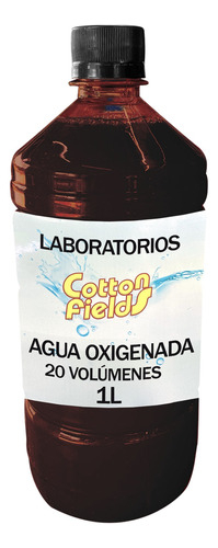 Agua Oxigenada 20 Volumenes X 5l - Maxima Calidad - Laboratorios Cotton Fields