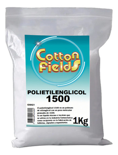 Bolsa De Polietilenglicol 1500 X1kg Polimero De Etilenglicol - Laboratorios Cotton Fields