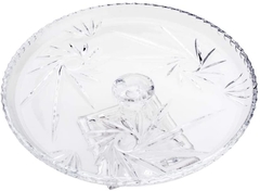 Prato Bolo Pé de Cristal Prima Lyor Transparente 30.5x12Cm - Utilidades, Mesa Posta e Decoração | OREN Utilidades