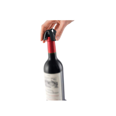 Imagem do Cortador de lacre em aço inox e abs preta vacu vin
