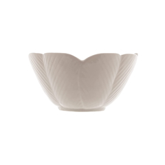 Centro mesa cerâmica banana leaf branco 13x7cm na internet