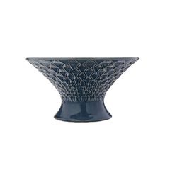 Centro mesa 17x32cm Morea ceramica azul - comprar online